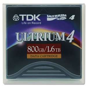 TDK 48989   1/2 Ultrium LTO 4 Cartridge, 2600ft, 800GB Native/1.6TB 