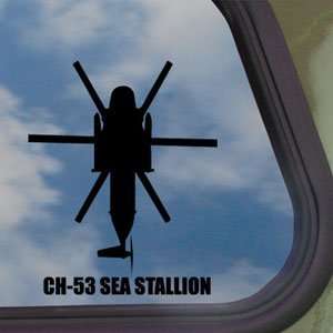 CH 53 SEA STALLION Black Decal Military Soldier Car 