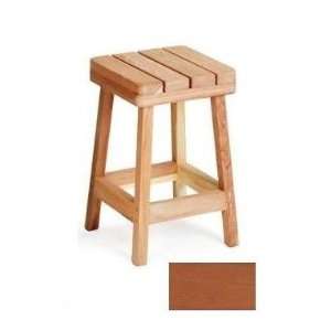  A and B Accessories SS24 Redwood Spa Stool   24 Inch 