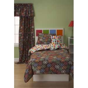  SIScovers Twin Size 4 Piece Duvet Set, Electric Daisy 