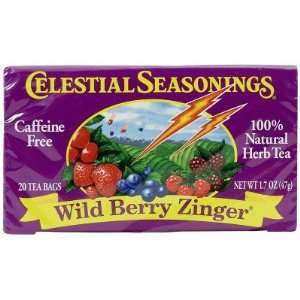 Celestial Seasonings  Herb Tea, Wild Berry Zinger, 20 bags