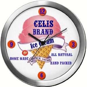 CELIS 14 Inch Ice Cream Metal Clock Quartz Movement  