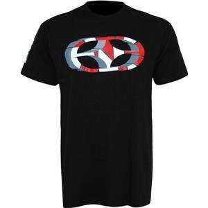  No Fear Broken T Shirt   Medium/Black/Red Automotive