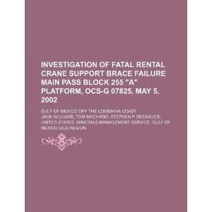  Investigation of fatal rental crane support brace failure 