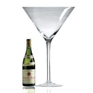  Ravenscroft Lead Free Crystal Maxi Martini Glass Kitchen 