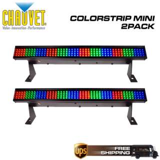 CHAUVET COLORSTRIP MINI LED RGB DJ LIGHTING BAR 2 PACK 781462203726 
