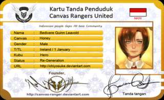 Canvas Rangers United ID Card Police Special Agent  