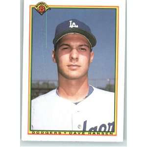  1990 Bowman #93 Dave Hansen   Los Angeles Dodgers (RC 