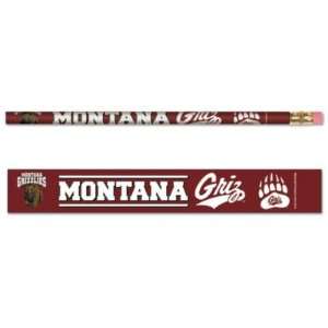  MONTANA GRIZZLIES OFFICIAL LOGO PENCIL 6 PACK Sports 