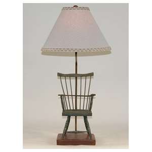  Minature Wood Chair Table Lamp