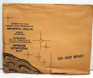   BATTLESTAR GALACTICA Cardboard Space Station Kit from GENERAL MILLS