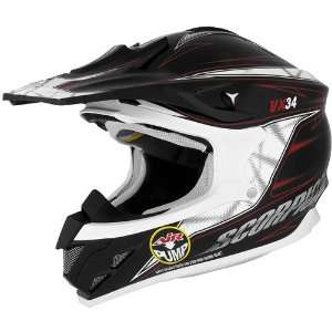  Scorpion Spike VX 34 Off Road Motorcycle Helmet   Black 