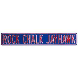  Authentic Street Signs Kansas Rock Chalk Jayhawk Sports 
