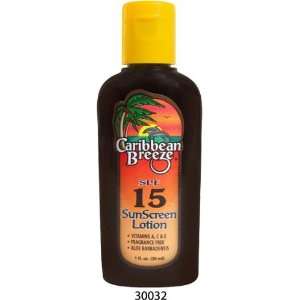  Caribbean Breeze SPF 15 SunScreen Lotion, 1 oz (30 ml 