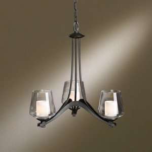  Chand Ribbon, 3lt Chandelier By Hubbardton Forge