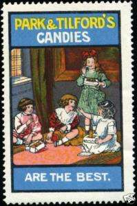 Park & Tilfords CANDIES   Beautiful Poster Stamp, 1910  