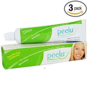  Peelu Toothpaste Spearmint Flavor   3 Oz, 3 Pack Health 