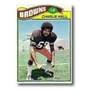  1977 Topps Charlie Hall #458 Cleveland Browns Everything 