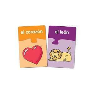  Spanish Beginning Vocabulary Puzzle Card Set Toys & Games