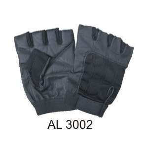  Quality Leather/Spandex Combo Fingerless Glove Automotive