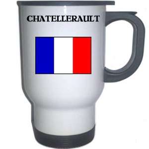  France   CHATELLERAULT White Stainless Steel Mug 