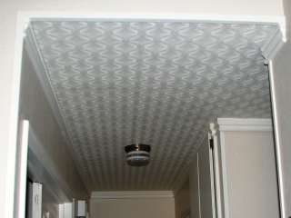   Polystyrene ceiling tile   R 88 could be glued to popcorn ceilings