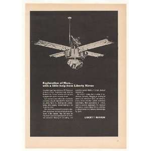  1970 Mariner 6 Space Vehicle Liberty Mirror Print Ad