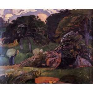  Oil Painting Brittany Landscape Paul Gauguin Hand 