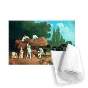  The Harvest Wagon by George Stubbs   Tea Towel 100% Cotton 