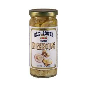 Old South Southern Style Pickled Mushrooms 8 Oz Jar (3 Pack)  