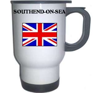  UK/England   SOUTHEND ON SEA White Stainless Steel Mug 
