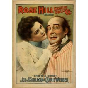  Poster Rose Hill English Folly Co. 1899