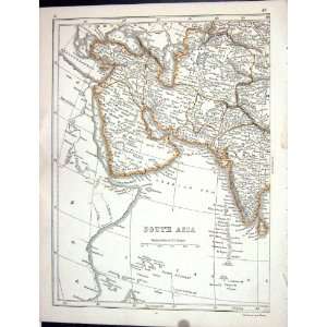  Lowry Antique Map 1853 South Asia Arabia Beloochistan 