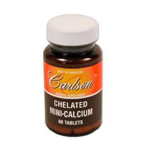  Carlson Labs Chelated Mini Calcium, 60 Tablets Health 