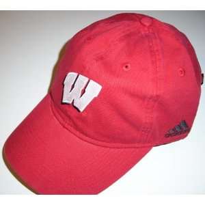   Wisconsin Badgers Adidas NCAA Adjustable Slouch Hat