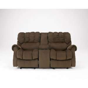  Sorrell Java Dual Glider Reclining Loveseat With Console 