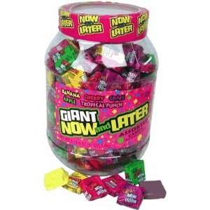  Now & Later Giant Fruit Chews Candy [180CT Tub] 