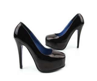 classic model women high heel shoes high sole black  
