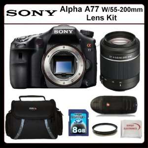  Sony Alpha A77 Kit w/55 200mm Lens Includes Sony Alpha 