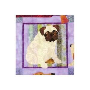  Java House Quilts Muchas Poochas   Pug Block 4 Pattern 