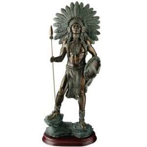  Proud Chieftain Warrior Sculpture