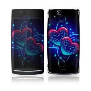  Sony Ericsson Xperia Arc Decal Skin Sticker   Magic Hearts 