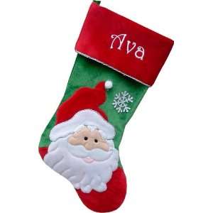    Happy Santa Embroidered Christmas Stockings 