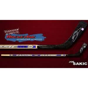  Joe Sakic Autographed Easton Model Stick   Autographed NHL 