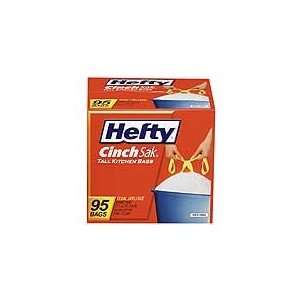 Hefty Cinch Saks, 13 Gallons, .90 Mil Thick, Box Of 95  