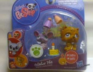   NEW* LPS LITTLEST PET SHOP #1830 #1831 MOUSE AND CHOW CHOW DOG SET NIP