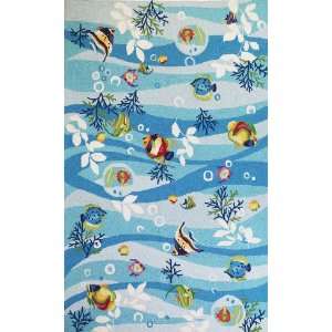  Kas Sonesta 2011 Blue 20 x 30 Area Rug