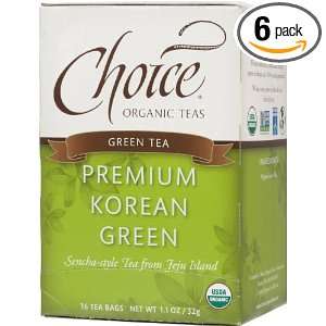 Choice ORGANIC TEAS Premium Korean Green, 1.15 Pound (Pack of 6 