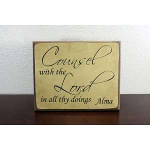  Counsel With the Lord Plaque