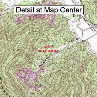  USGS Topographic Quadrangle Map   Saxton, Kentucky (Folded 